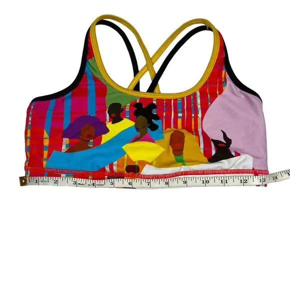 Peloton x Monica Ahanonu Strappy Bra Black History Collection 2021 Sports Bra